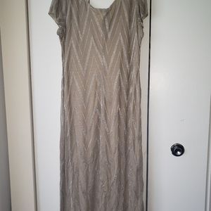 Nude and Silver cocktail/evening dress